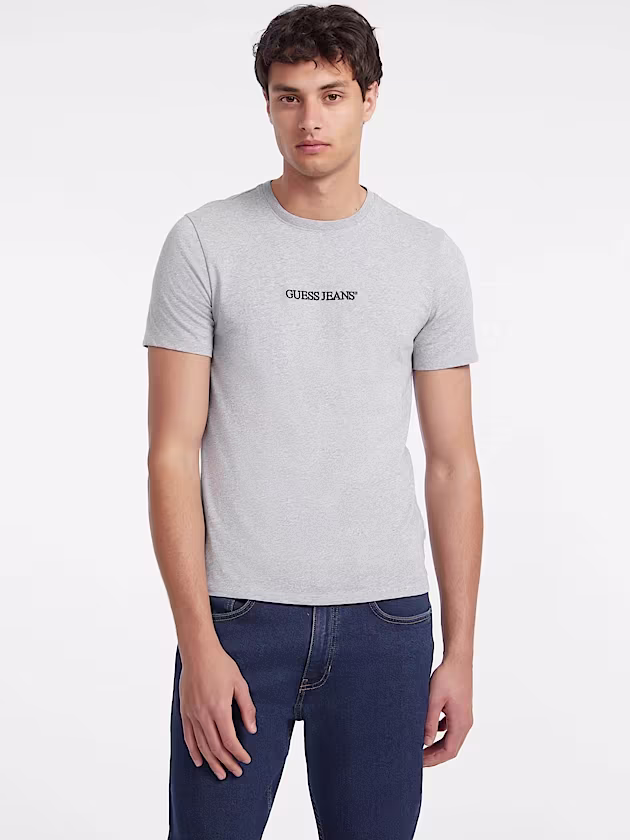 Slim Embroidered Logo Tee - GUESS