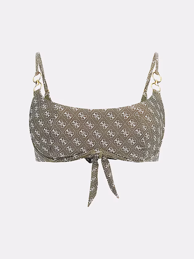 4G logo bralette bikini top - GUESS