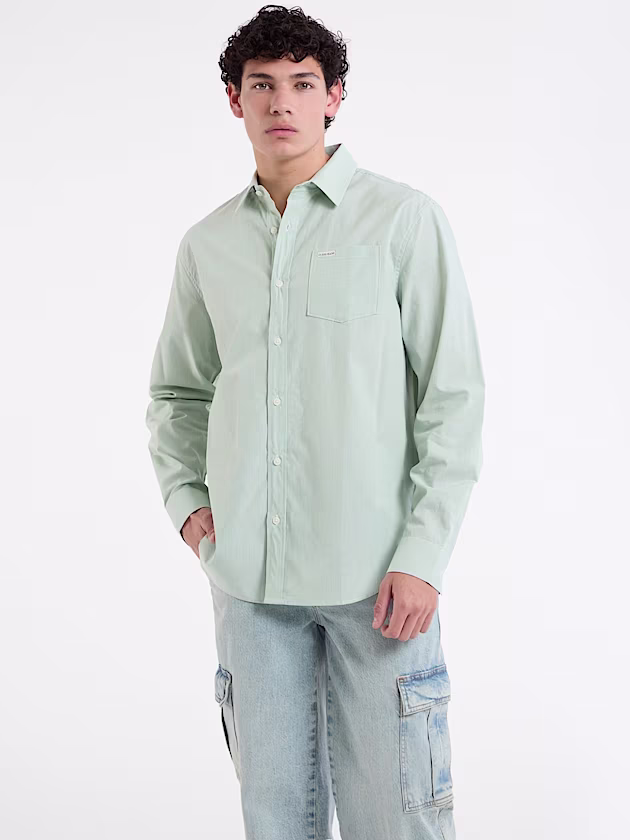 Striped Pocket Shirt - GUESS