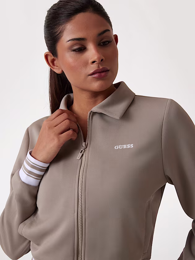 Zip-up logo sweatshirt - GUESS