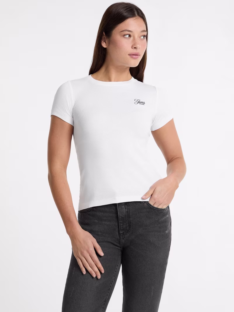 Embroidered slim t-shirt - GUESS
