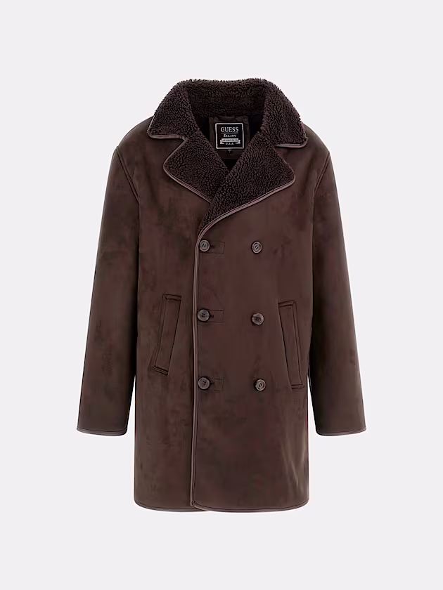 Faux-shearling coat - GUESS