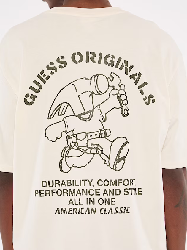 Carpenter Crewneck Tee - GUESS