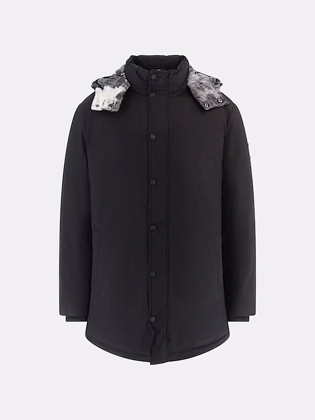 Stretch nylon twill parka - GUESS