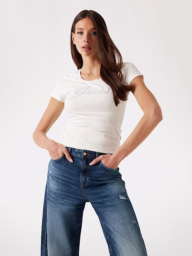 Embroidered logo T-shirt - GUESS