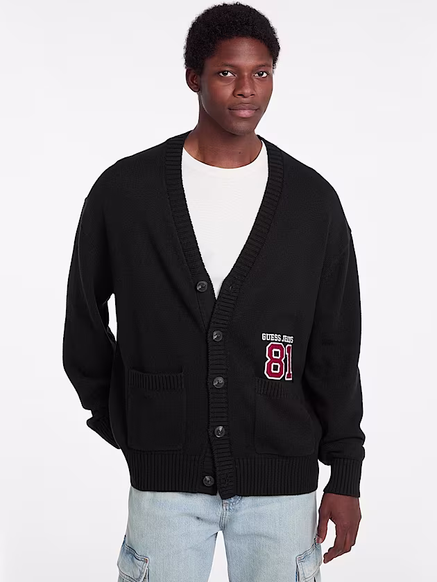 Patch Cardigan - GUESS