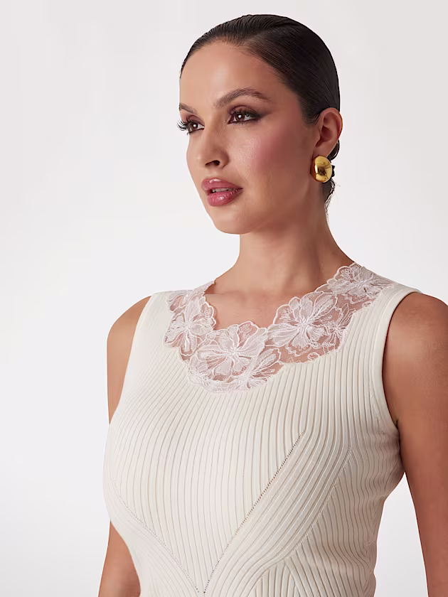 Floral lace knit top Marciano - GUESS