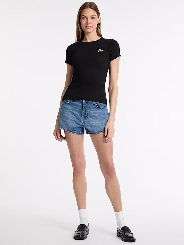 Embroidered slim t-shirt - GUESS