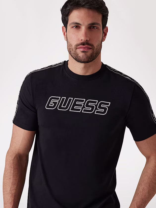 Front logo stretch t-shirt - GUESS