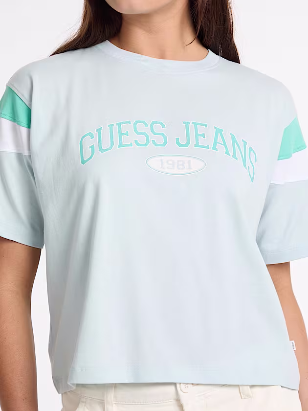 Cropped logo t-shirt - GUESS