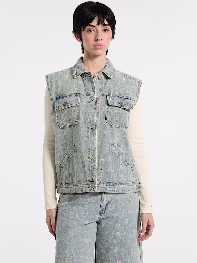 Denim trucker vest - GUESS