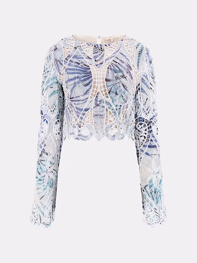 Lace crop top - GUESS