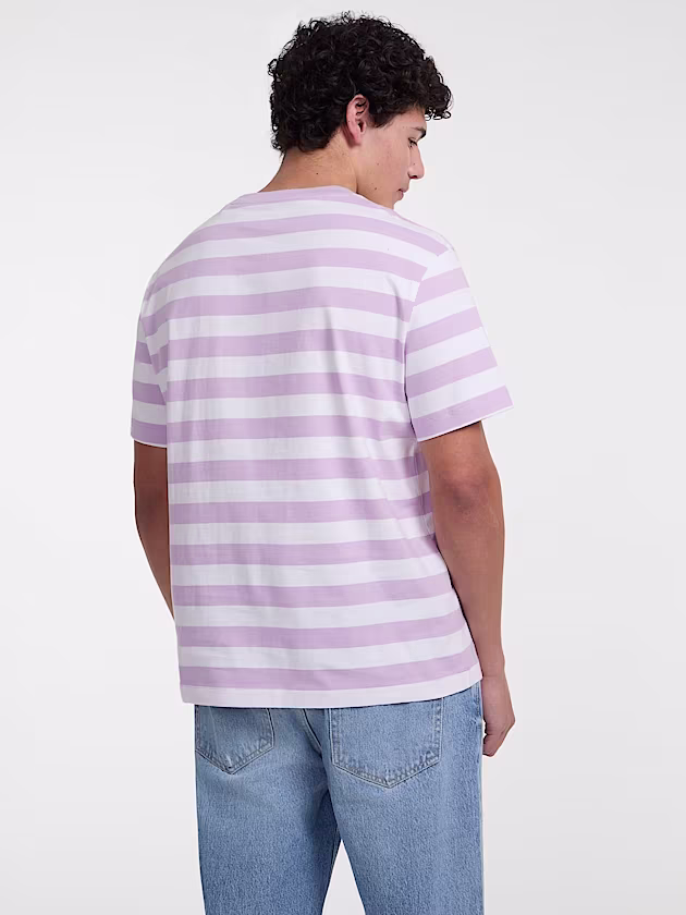 Striped Logo Tee - GUESS