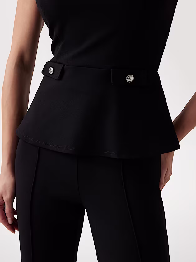 Sleeveless peplum top - GUESS