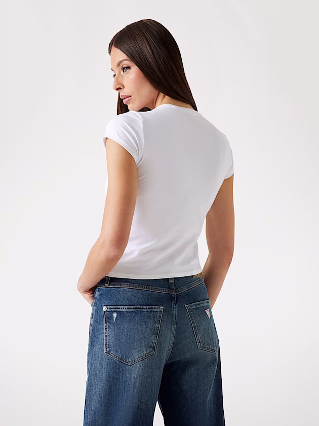 Front logo print T-shirt - GUESS