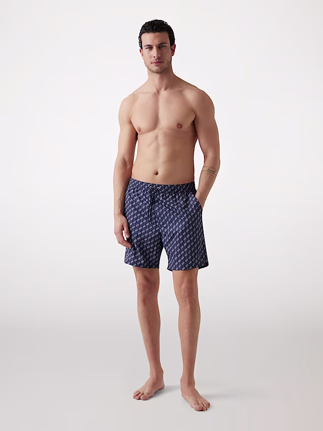 All over print swim trunks - GUESS