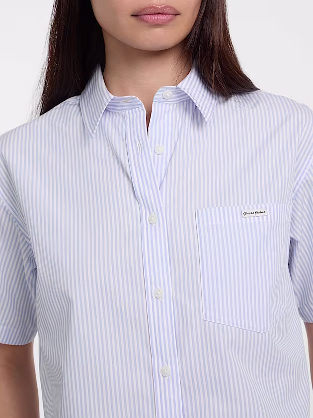 Striped cropped shirt - GUESS