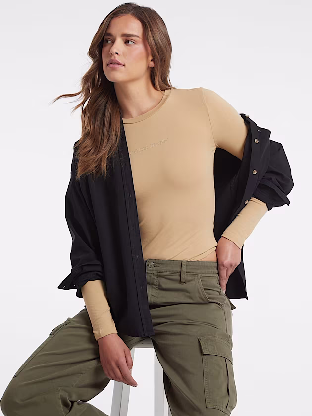 Embroidered Logo Bodysuit - GUESS