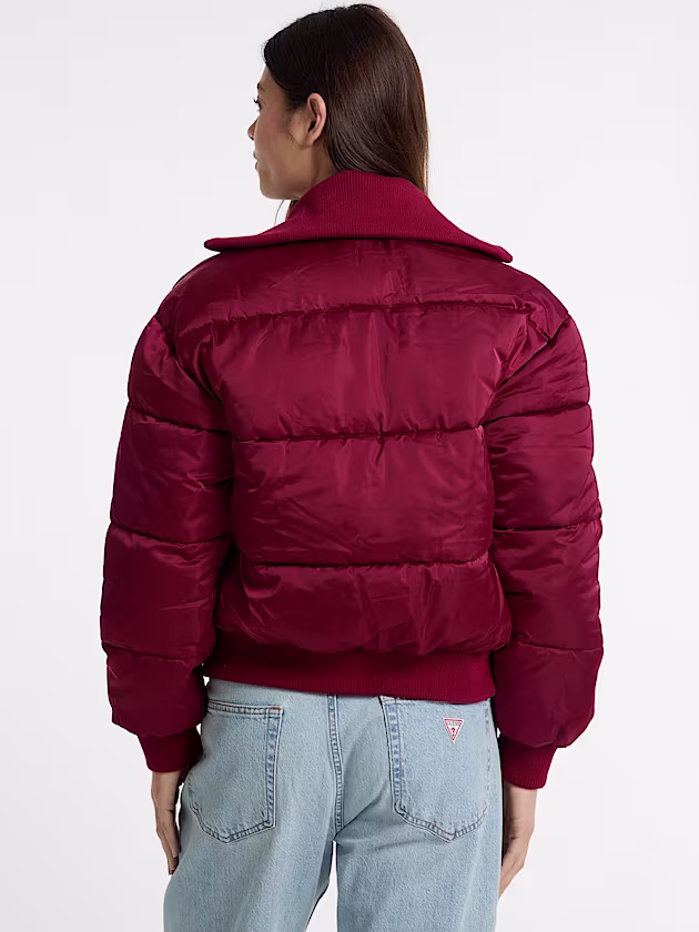 Satin puffer jacket - GUESS