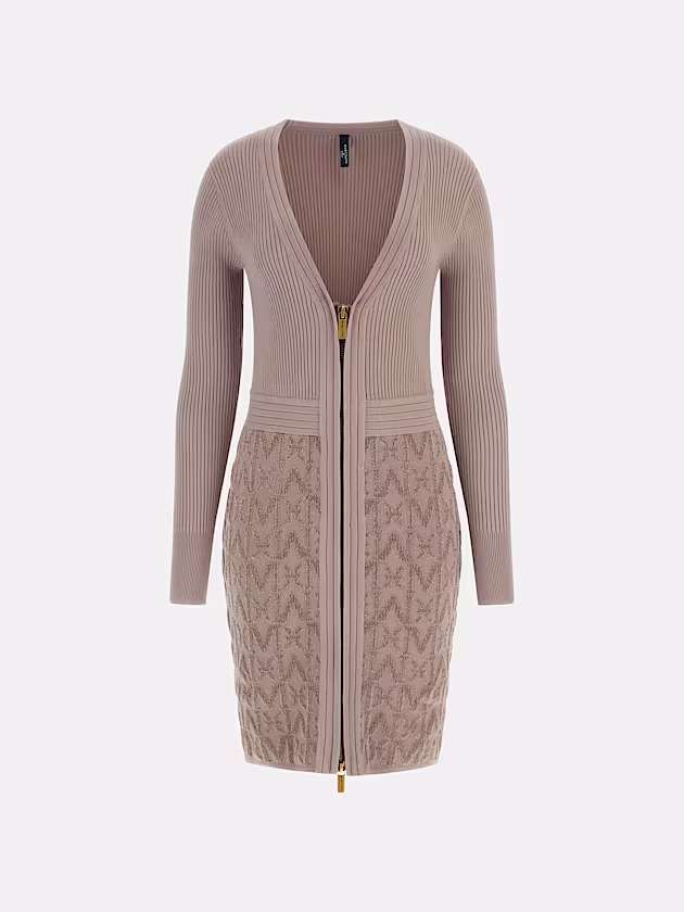 Marciano monogram sweater mini dress - GUESS