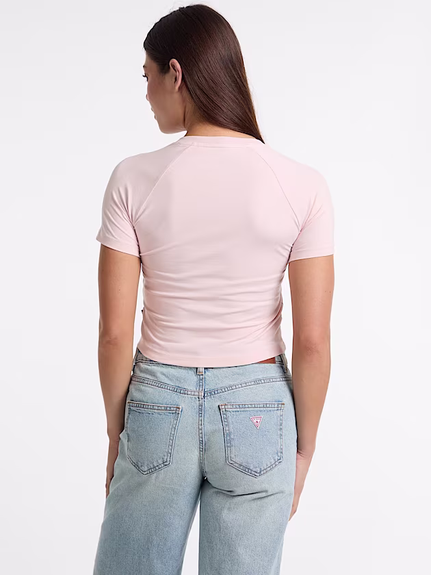 Cropped logo t-shirt - GUESS