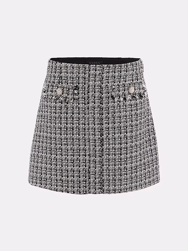 Tweed A-line skirt - GUESS