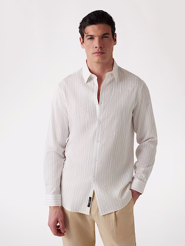 Marciano regular-fit striped shirt - GUESS