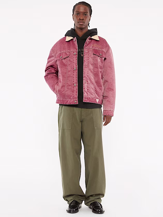 Nylon trucker jacket - GUESS