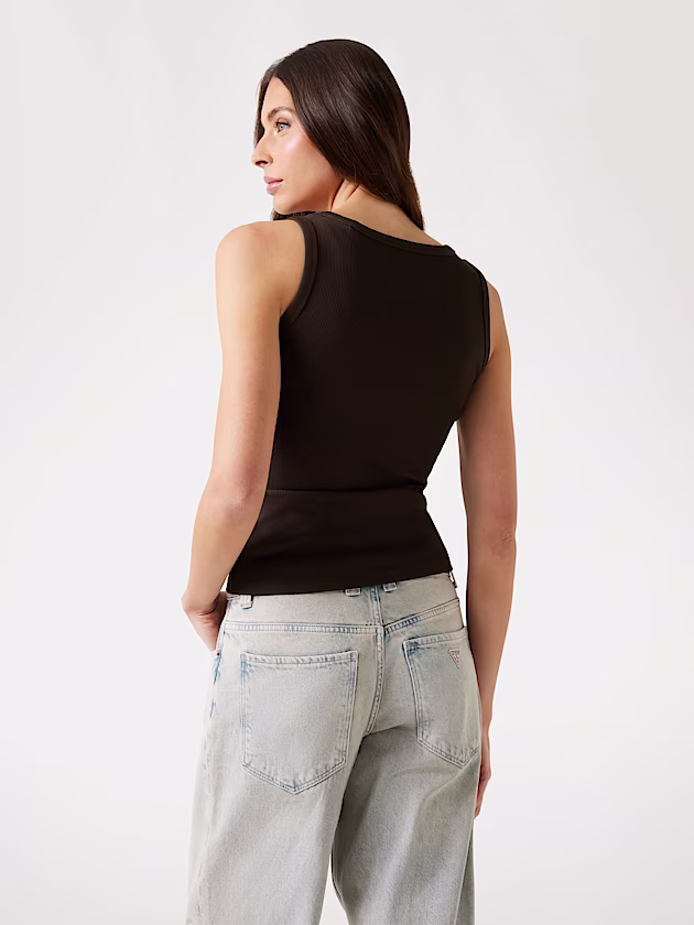 Embroidered logo tank top - GUESS