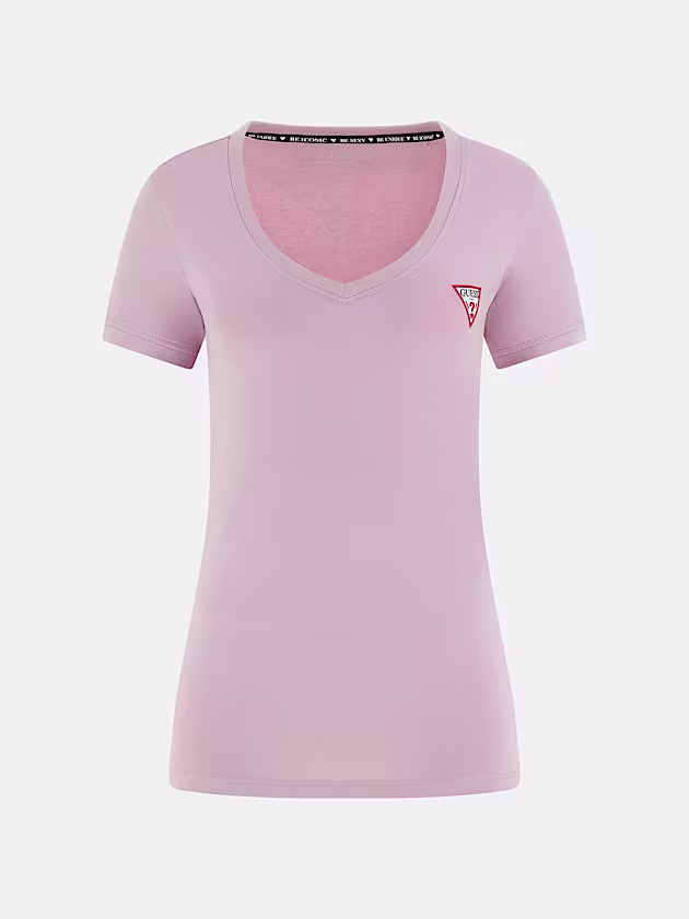 Small triangle logo stretch t-shirt - GUESS