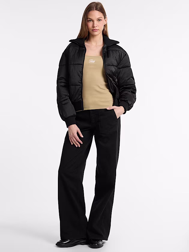 Satin puffer jacket - GUESS