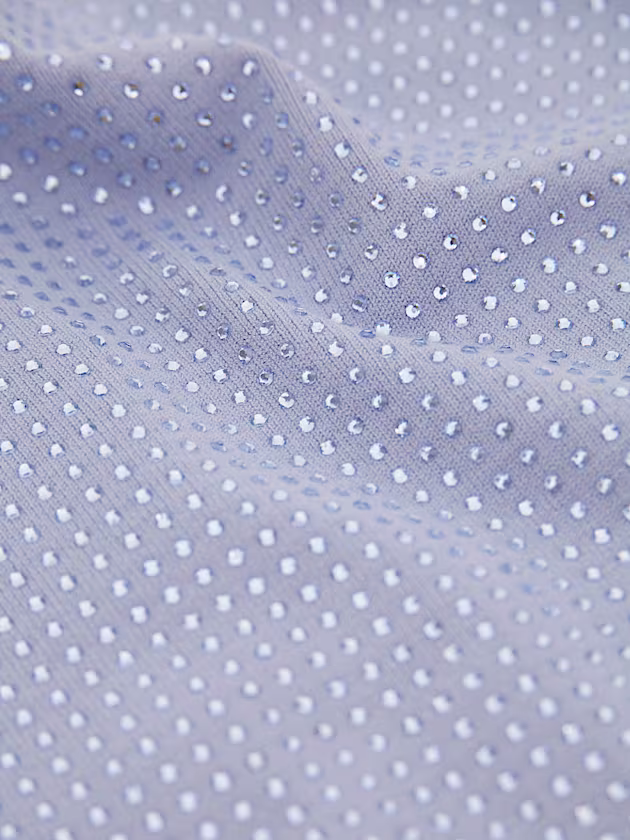 Rhinestones cropped tank top - GUESS