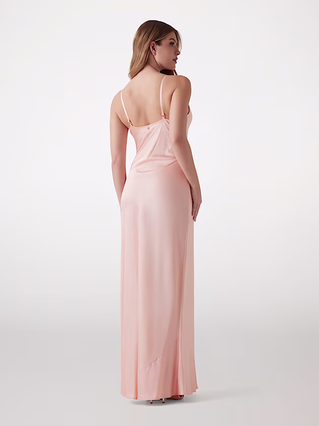 Long sateen slip dress - GUESS