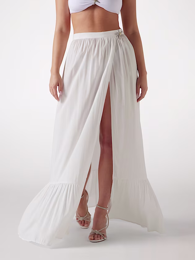 Flowing flounced skirt - GUESS