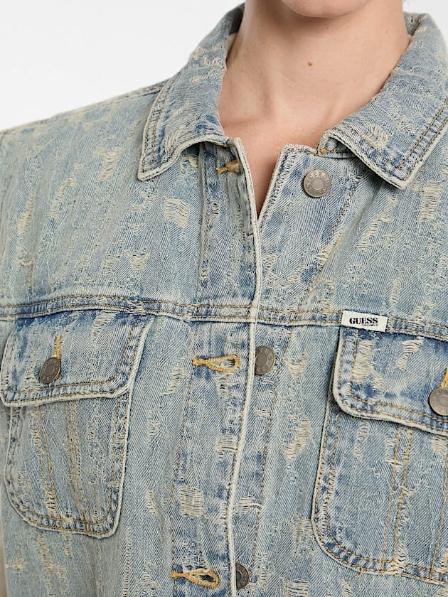 Denim trucker vest - GUESS