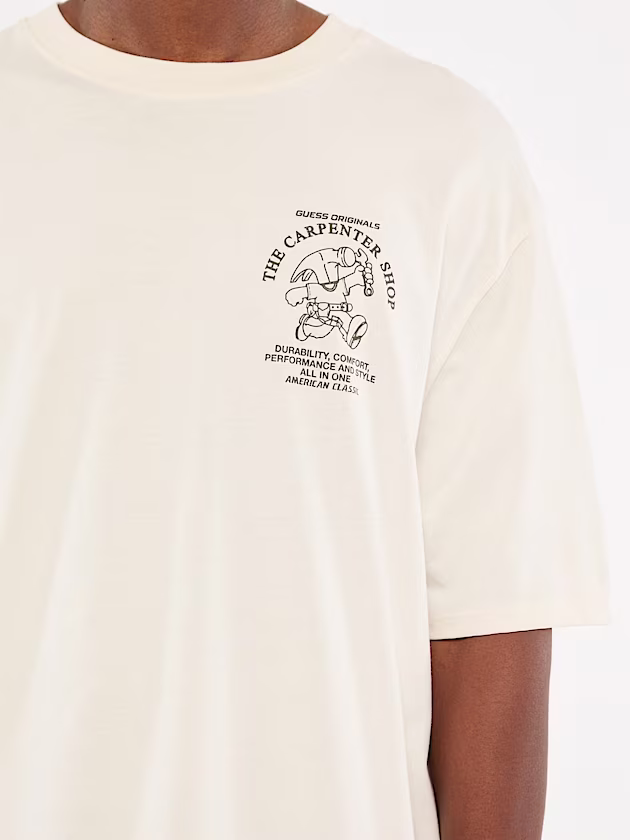 Carpenter Crewneck Tee - GUESS