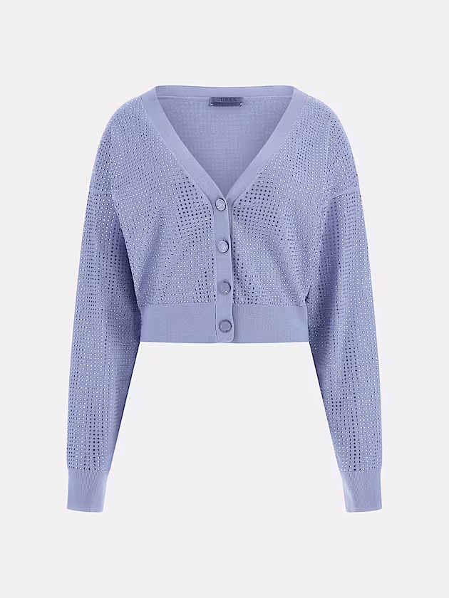 Cropped sweater cardigan - GUESS