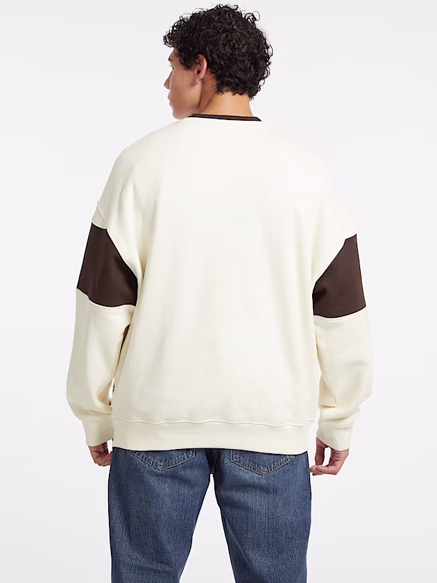 Horizontal Stripe Crewneck Sweatshirt - GUESS