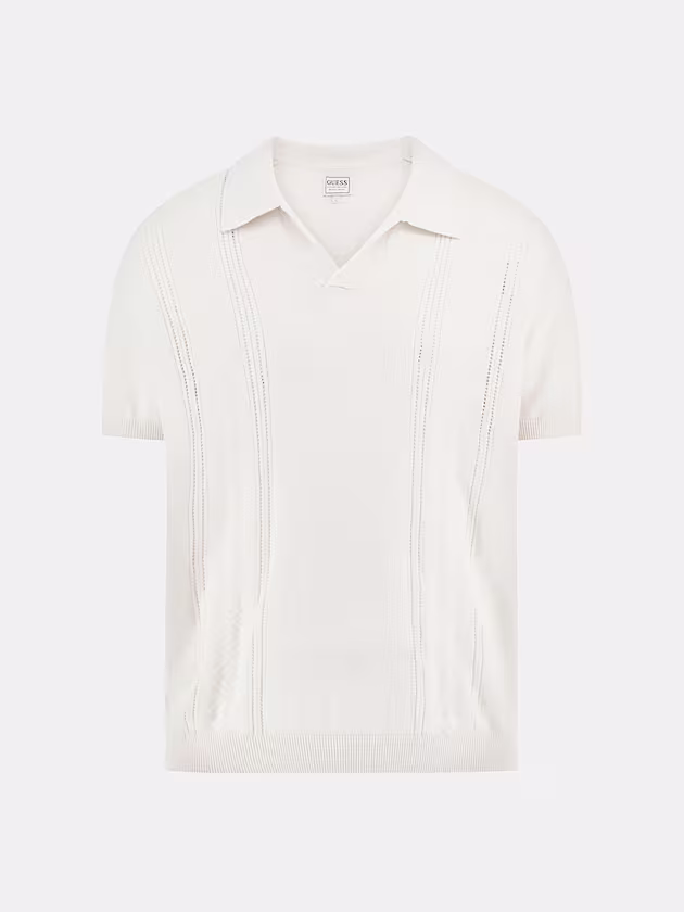 Silk-blend polo sweater - GUESS