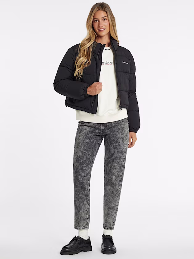Crop Puffer Jacket - GUESS