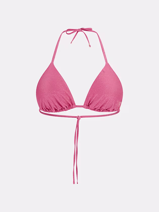 Lurex triangle bikini top - GUESS