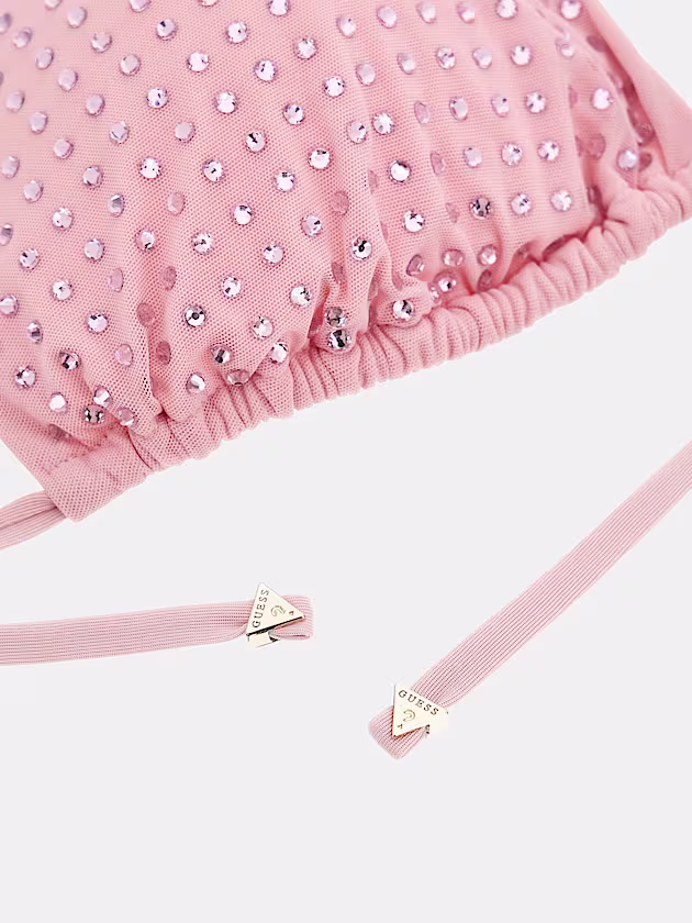 Rhinestones triangle bikini bra - GUESS