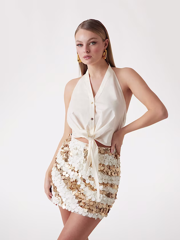 Marciano halter-neck crop top - GUESS