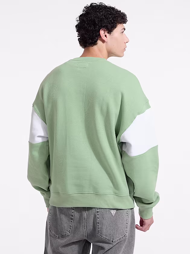 Horizontal Stripe Crewneck Sweatshirt - GUESS