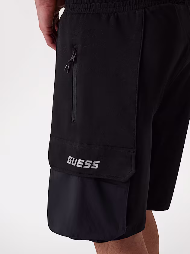Relaxed-fit cargo shorts - GUESS