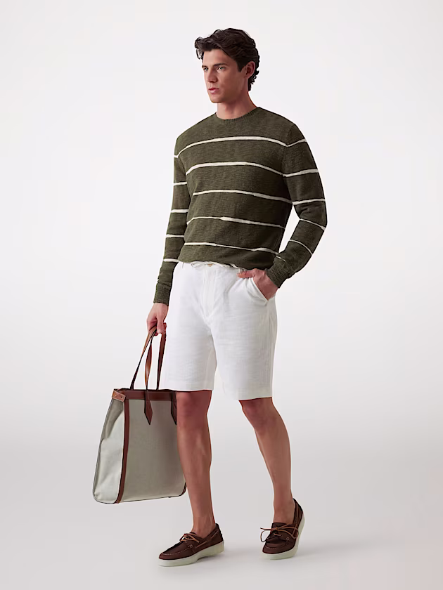 Linen-blend shorts - GUESS