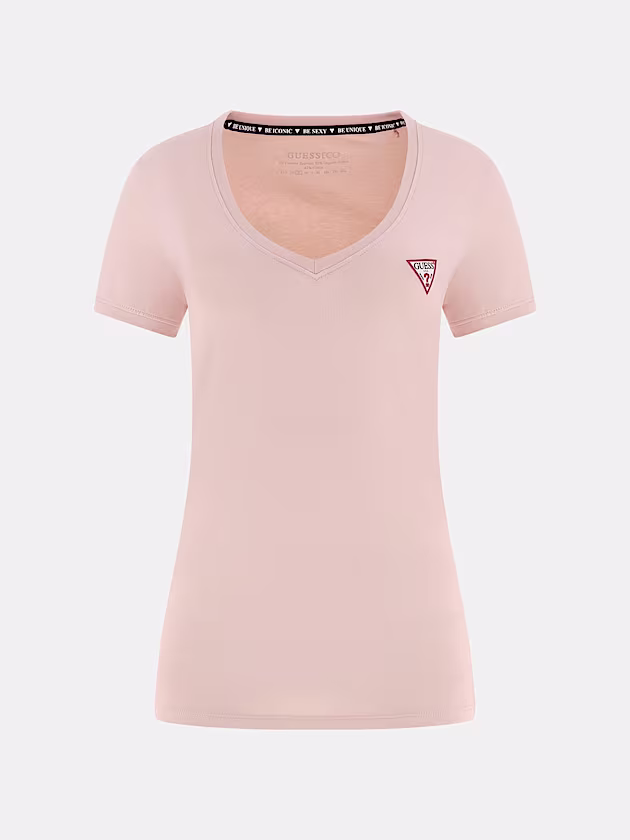 Small triangle logo stretch t-shirt - GUESS