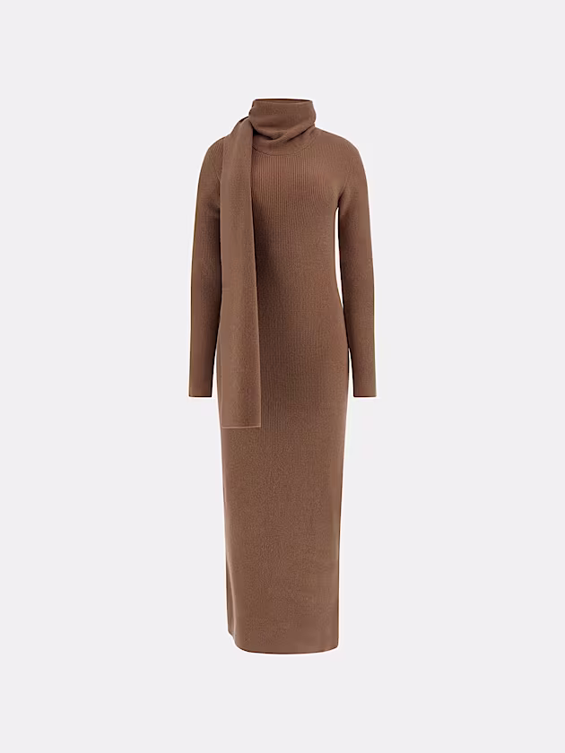 Marciano cashmere-blend long dress - GUESS