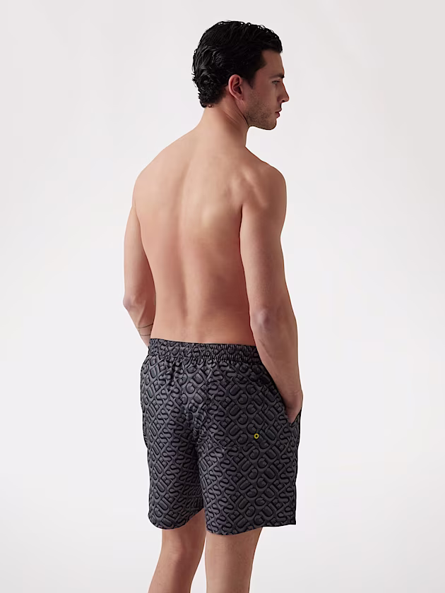 All over logo medium swim trunk - GUESS