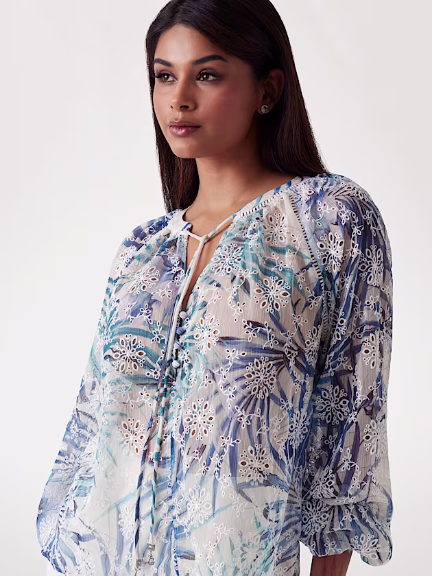 Flowing tunic blouse - GUESS